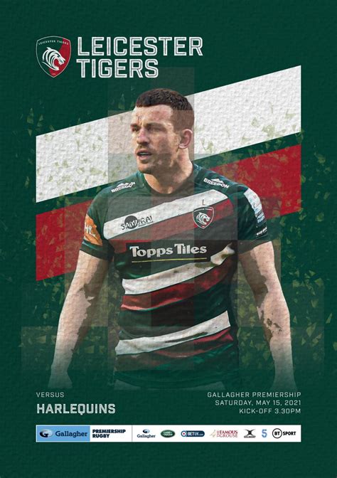 Leicester Tigers V Harlequins Rugby Digital Matchday Programme 15 05