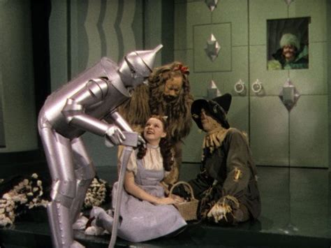Dorothy With The Tin Man Lion And Scarecrow 75th Anniversary Anniversary Photos Couple