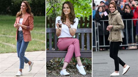 14 Looks De Kate Middleton Que Muestran Que Los Tenis Blancos Quedan