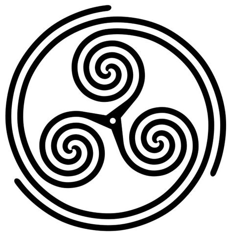 Triple Spiral Variation Known To Represent The Sun Celtic Symbols
