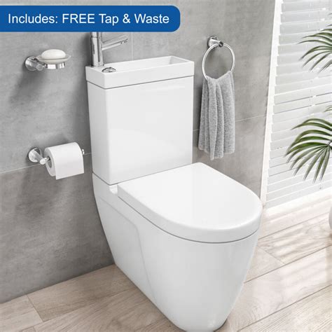 2 In 1 Toilet Basin Combo Combined Toilet Wc And Sink Space Saving