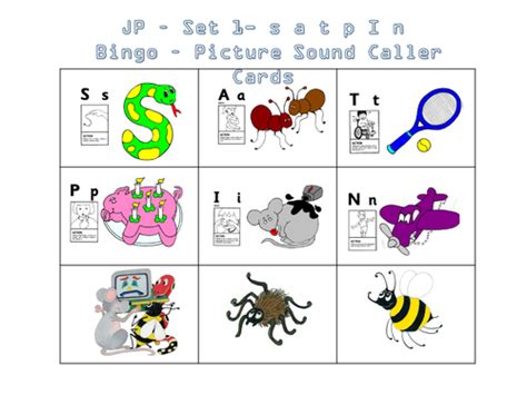 Each sheet provides activities for letter sound learning, letter formation, blending and segmenting. Jolly Phonics Bingo Set 1 to 7 by SaintAnnes - Teaching ...
