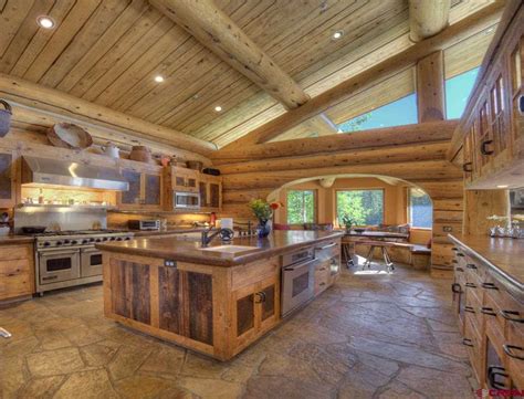 Enormous Rustic Kitchen Id Buy The House Just For The Kitchen