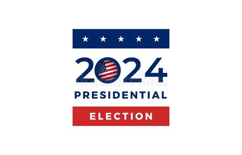 2024 United States Of America Presidential Election Vote Banner Stock