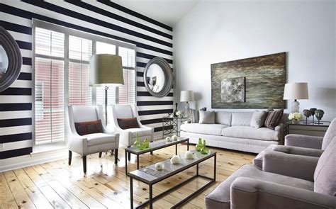 The Black And White Striped Wall Inspiration The Tomkat Studio Blog