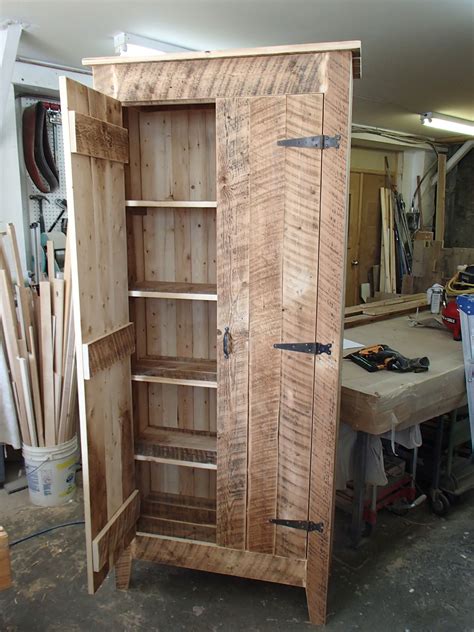 Armoire En Bois De Grange Rustic Storage Cabinets Rustic Furniture