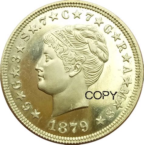 1879 United States Of America E Pluribus Unum One Stella 4 Dollars Gold