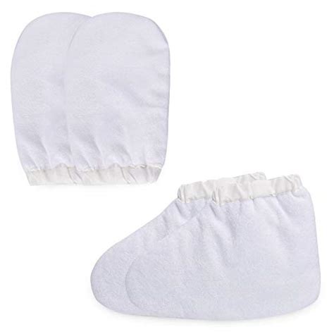 Noverlife Paraffin Wax Warmer Mittens Terry Cloth Mitts Booties For