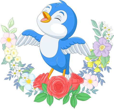 100 Cartoon Bluebird Waving Bird Illustrations Royalty Free Vector