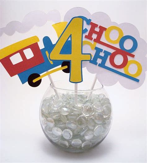 Choo Choo Train Centerpiece Set Of 6 By Charmingcelebrations 1000