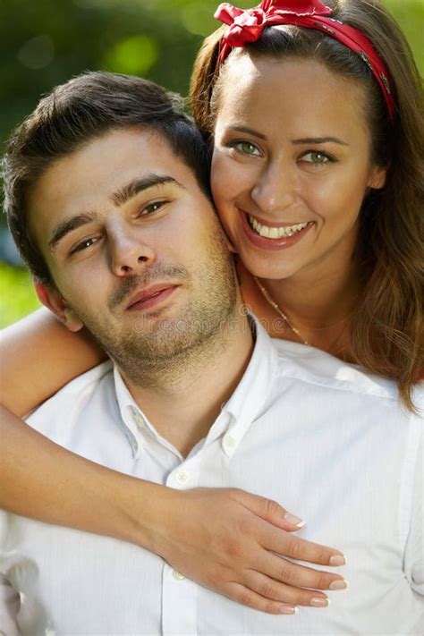 Portrait Of Beautiful Couple In Love Stock Photo Image Of Caucasian