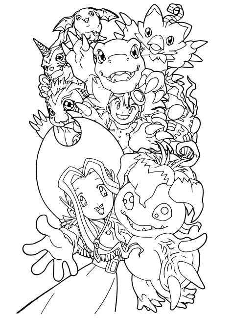 Coloring Page Digimon Coloring Pages 89