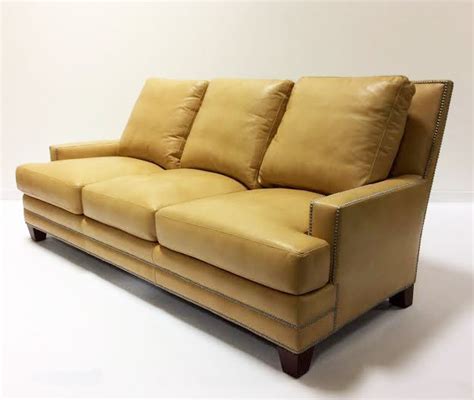 Henredon Leather Sofa Traditional Living Room Other By Decadent