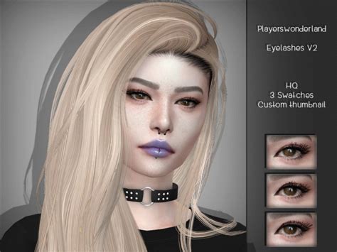 3d Eyelashes V2 By Playerswonderland At Tsr Sims 4 Updates