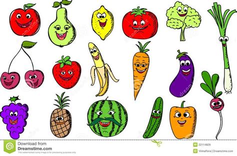 Here are some fruits and vegetables that your kids should be familiar with. cartoon fruit and vegetable images | Cartoon Funny Fruits ...