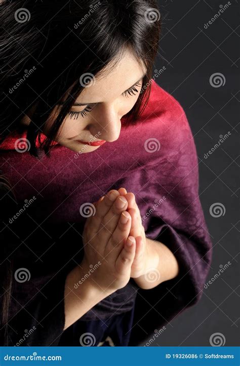 Young And Beautiful Women Praying Stock Photo Image Of Bible Hand