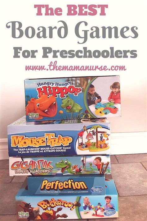 The Best Board Games For Preschoolers Preschool Games Preschool