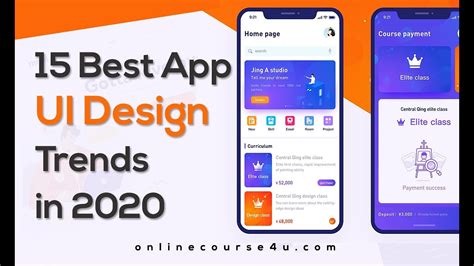 15 Best App Ui Design Trends In 2020 Youtube