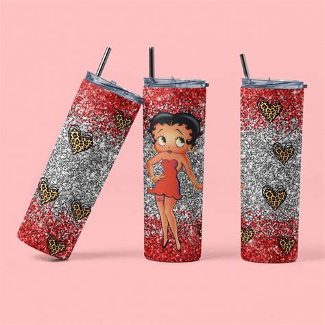 Betty Boopcharacter Sublimation Tumbler Digital Download Files Png In