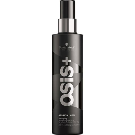 I keep my hair short and spiked up and this hairspray freezes my hair in place. Schwarzkopf Osis Session Label Salt Spray 200ml