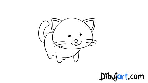 Como Dibujar Un Gato Facil Y Bonito Dibujos De Colorear