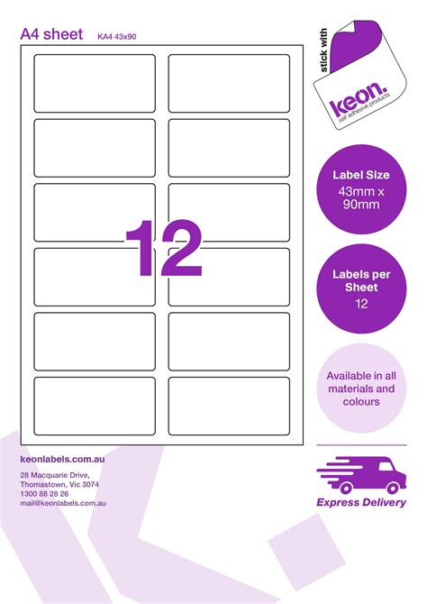 Obtain the labels you need. Ka4 43 X 90 R176 for Label Template 21 Per Sheet Word - Best Template Ideas