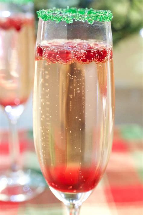 Shake, strain into a martini glass and garnish with skewered cranberries. Christmas Champagne Cocktail | Recipe | Christmas drinks ...