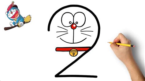 2 से Doraemon का सुंदर चित्र बनाना सीखे । How To Make Doraemon Easy