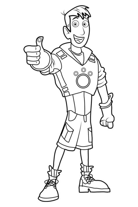 Zach Wild Kratts Coloring Pages