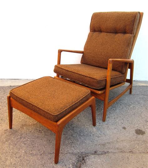 Be it large relaxing armchairs, or deep leather recliners with matching ottoman, featuring different textiles, including sheepskin, linen. 1950 Danish Mid-Century Modern Lounge Chair and Ottoman ...