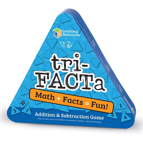 Tri Facta Addition And Subtraction Game By Learning Resources Ler3038 Primary Ict
