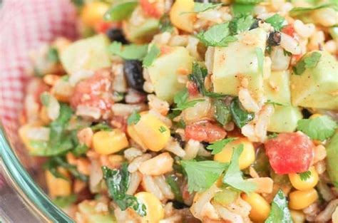 Blackened chicken cowboy salad browns. How to make Cowboy Brown Rice Salad - a healthy vegan ...