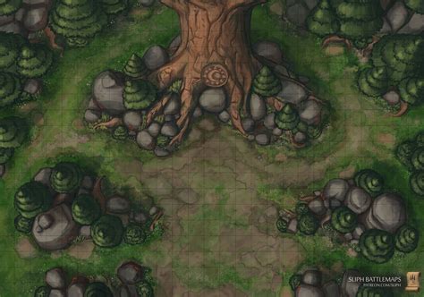 Under The Giant Tree Fantasy Map Forest Map Dnd World Map