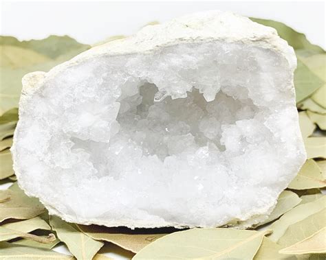 Clear Quartz Geode Whole Crystal Geode 2 Piece Rock Etsy