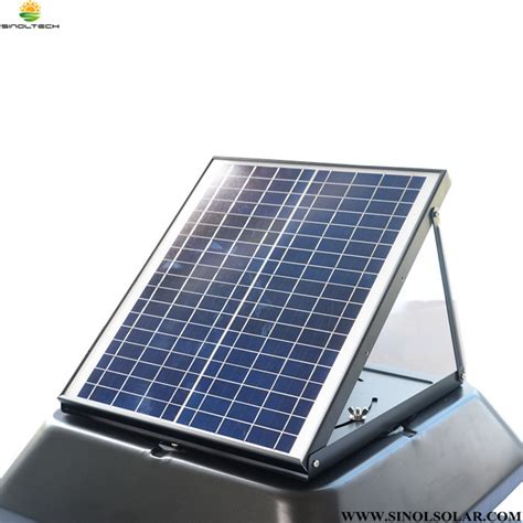 China Adjustable Pv 30w 14 Inch Solar Powered Rooftop Air Exhausting