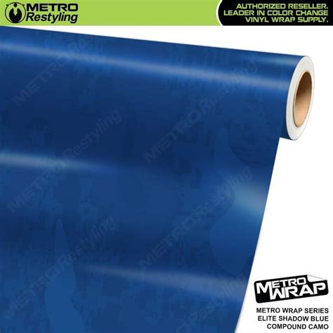 Metro Wrap Compound Elite Shadow Blue Camouflage Vinyl Film Blue