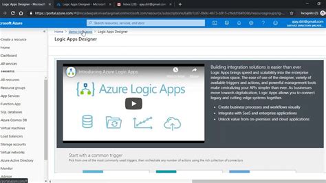 Suppose that your company's marketing department wants to be notified any time a current or prospective customer mentions your corporate handle on. Basic of Azure Logic Apps workflow with example - YouTube