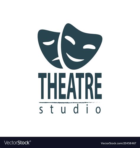 Set Theater Studio Logo Design Royalty Free Vector Image
