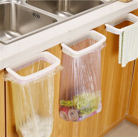 This bag holder basket is a stylish way to keep plastic bags stored neatly in your closet, a cabinet, or on a wall. Supply The Cabinet door bag garbage rack kitchen can be ...