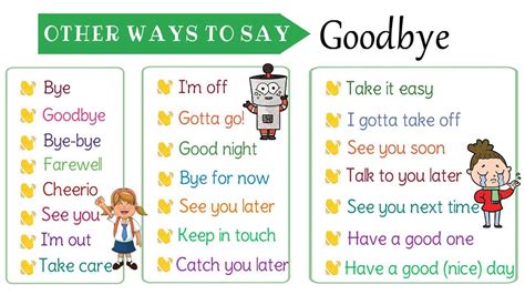 Super Useful Ways To Say Goodbye In English How To Say Goodbye