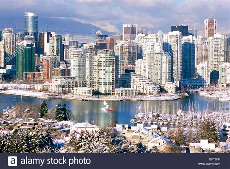 Vancouver Bc British Columbia Canada City Skyline