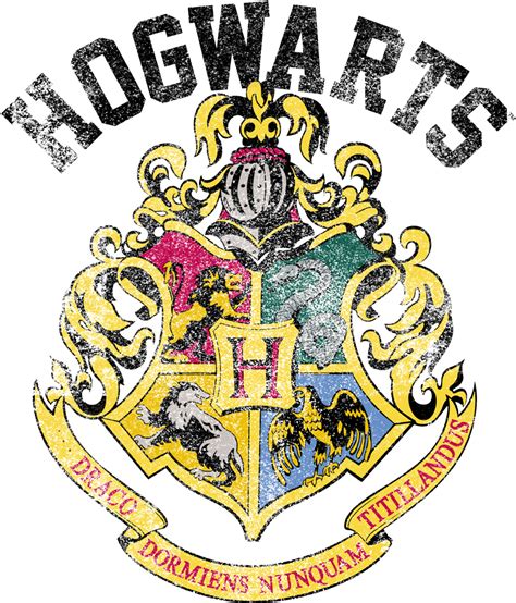 Download Harry Potter Hogwarts Crest Mens Tall Fit Shirt Png