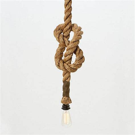 Tied Up Rope Pendant Lamp