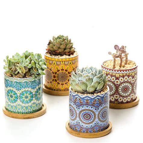 Bonsai Sublimation Ceramic Pottery Flower Pots Wholesale Ceramic