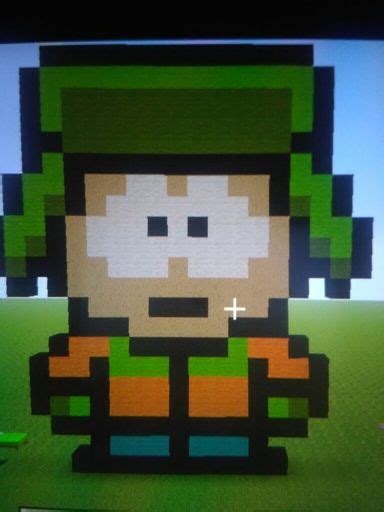 Kyle Broflovski Pixel Art In Minecraft South Park Amino