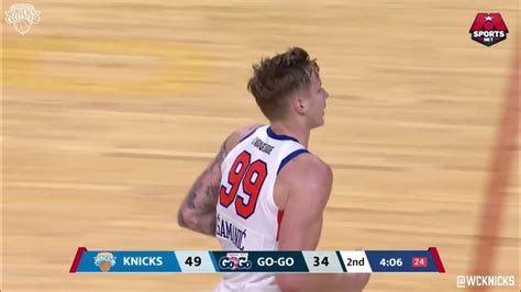 Two Way Luka Samanic Scores 15 Pts In Knicks First Youtube