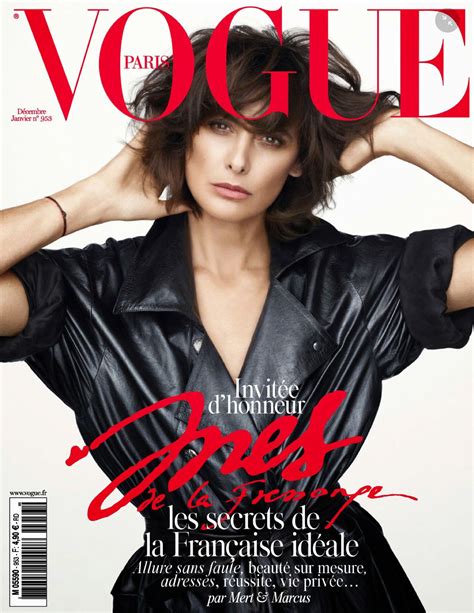 Vogue Paris December 2014 January 2015 Inès De La Fressange By Mert