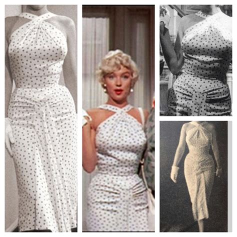 Marilyn Monroes White Polka Dot Dress Various Angles Designed By