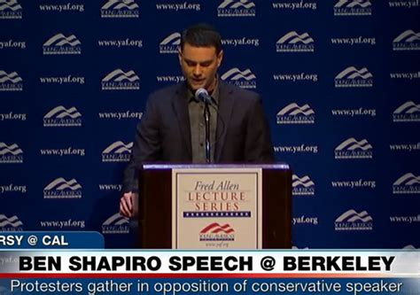 ben shapiro speaks at berkeley security and protests