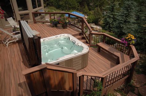 Deck Images With Hot Tub 65 Epic Hot Tub Deck Plans Ideas For Everyone An Arbor With A